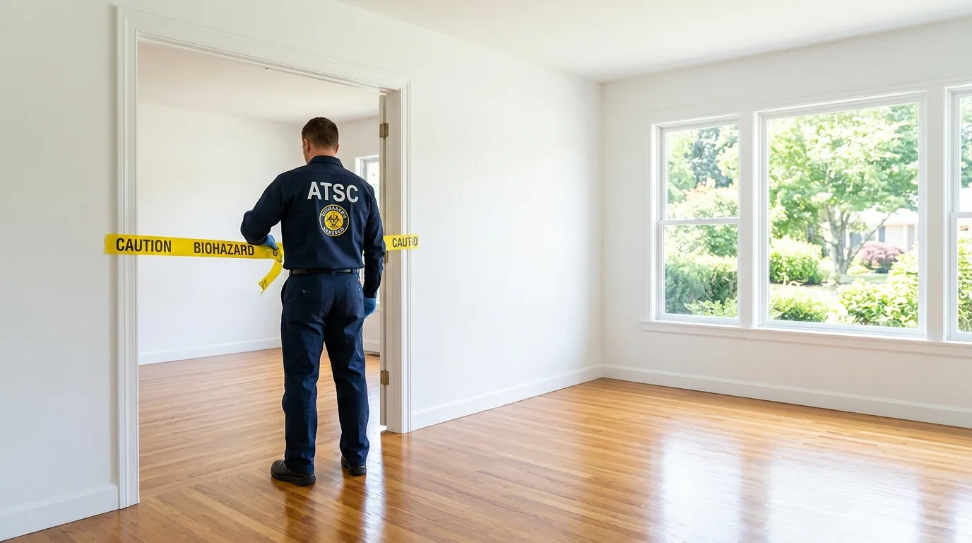 Certified biohazard cleanup crew performing Decomposition Cleanup in Waipio